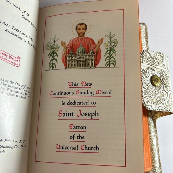 Vintage 1961 St. Joseph Continuous Sunday Missal Confraternity Version - Picture 3 of 12